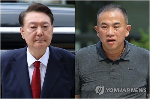 윤석열 전 대통령(왼쪽)과 명태균 씨[사진공동취재단 제공]