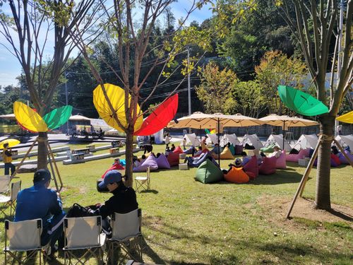 지난해 야외도서관 행사 모습[광진구 제공. 재판매 및 DB 금지]