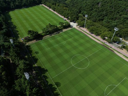 파릇파릇한 울산 HD 강동구장의 난지형 잔디 그라운드[울산 HD 제공. 재판매 및 DB 금지]