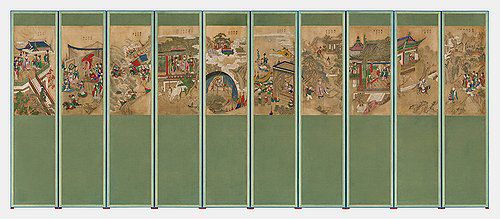 미국 건너갔던 구운몽도·백동자도 병풍, 보존처리 마치고 첫 공개(서울=연합뉴스) 국립고궁박물관과 국외소재문화유산재단이 이달 25일부터 서울 종로구 박물관 1층 기획전시실에서 '다시 살려낸 그림 속 희망' 특별전을 선보인다고 23일 밝혔다.      해외에 있는 우리 문화유산의 보존·복원 및 활용을 지원하는 사업의 하나로, 2023년 10월부터 약 1년간 보존 처리한 성과를 국내 관람객에 처음으로 소개한다. 사진은 미국 포틀랜드미술관 소장품인 '구운몽도 병풍'. 2025.6.23 [국가유산청 제공. 재판매 및 DB 금지] photo@yna.co.kr