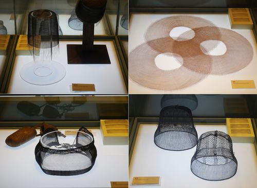 제주의 관모공예(제주=연합뉴스) 변지철 기자 = 갓 전시관에 전시된 관모공예 작품. 왼쪽 상단부터 시계방향으로 총모자, 양태, 탕건, 망건의 모습. 지난 2024년 8월 17일 촬영. 2025.9.5