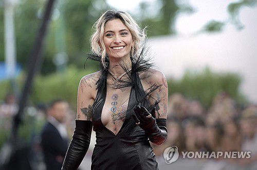 지난달 30일(현지시간) 베네치아국제영화제 참석한 패리스 잭슨[UPI=연합뉴스. 재판매 및 DB 금지]