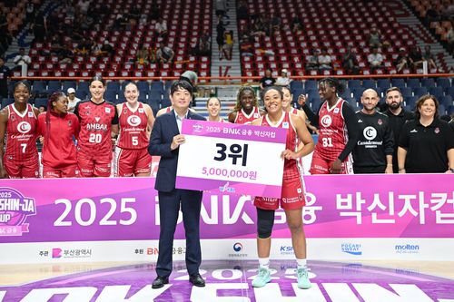스페인 카사데몬트 사라고사, 박신자컵 최종 3위[WKBL 제공. 재판매 및 DB 금지]