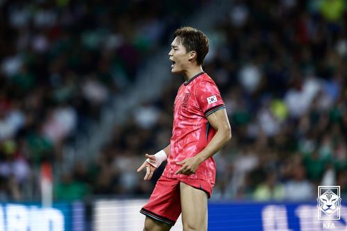 세리머니 하는 오현규[대한축구협회 제공. 재판매 및 DB 금지]