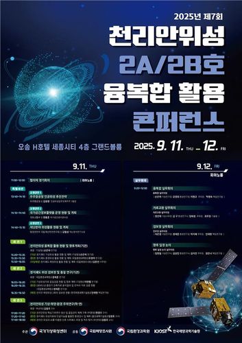 천리안위성 융복합 활용 콘퍼런스 포스터[해양조사원 제공]