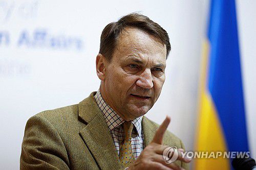 라도스와프 시코르스키 폴란드 외무장관[로이터 연합뉴스. 재판매 및 DB 금지]