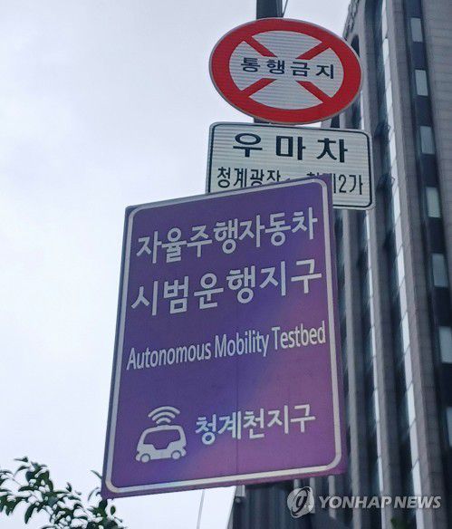 자율주행자동차 시범운행 지구[연합뉴스 자료사진]