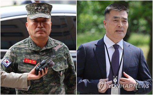 김계환 해병대사령관ㆍ박정훈 전 해병대 수사단장[연합뉴스 자료사진]