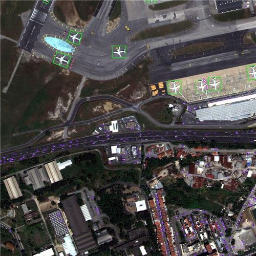 초소형군집위성 1호 촬영 영상 기반 AI 활용 객체 탐지 사례[우주청 제공. 재판매 및 DB 금지]