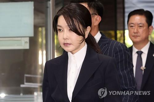 법원 출석하는 김건희[연합뉴스 자료사진]