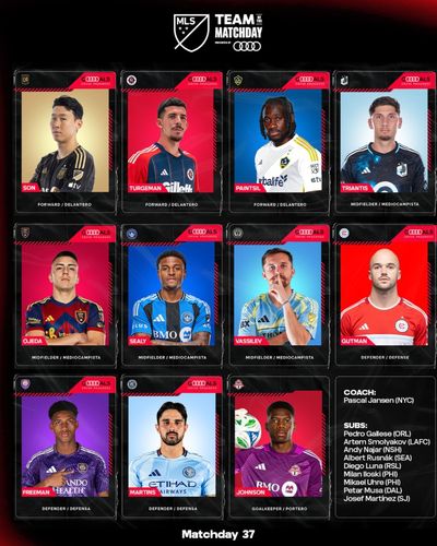 MLS 매치데이 37 '베스트 11'에 뽑힌 손흥민[MLS 홈페이지 캡처. 재판매 및 DB 금지]