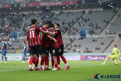 기뻐하는 FC서울[한국프로축구연맹 제공. 재판매 및 DB 금지]
