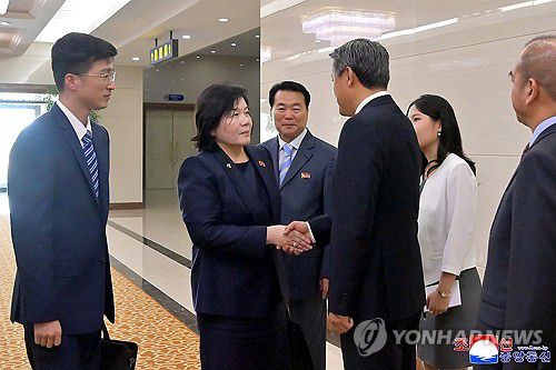 최선희 북한 외무상, 중국 방문 마치고 귀국(평양 조선중앙통신=연합뉴스) 최선희 북한 외무상이 중국 방문을 마치고 지난달 30일 전용기로 귀국했다고 조선중앙통신이 1일 보도했다. 2025.10.1      [국내에서만 사용가능. 재배포 금지. For Use Only in the Republic of Korea. No Redistribution] nkphoto@yna.co.kr