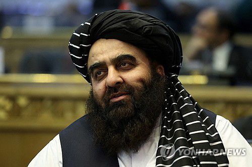 무타키 아프간 외무장관[로이터 연합뉴스. 재판매 및 DB 금지]