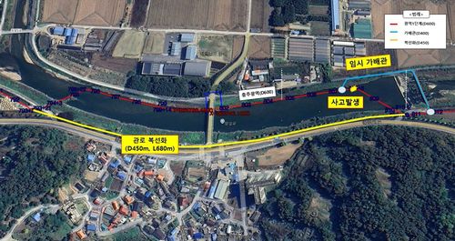 관로 복선화 [증평군 제공. 재판매 및 DB 금지]