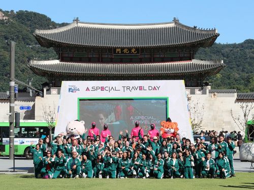 관광공사, '오징어 게임' 게임데이 외국인 관광객들 즐겨[한국관광공사 제공. 재판매 및 DB 금지]