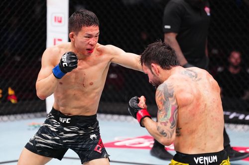 UFC에서 2연속 패배한 박현성(왼쪽)[UFC 제공. 재판매 및 DB 금지]