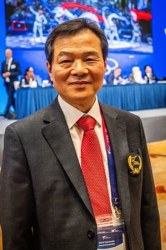 세계태권도연맹 부총재로 선출된 양진방 대한태권도협회장.[세계태권도연맹 제공. 재판매 및 DB 금지]