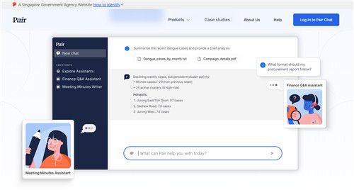 싱가포르 공무원 전용 AI 챗봇 비서 '페어'[싱가포르 정부기술청 제공. 재판매 및 DB[012030]금지]