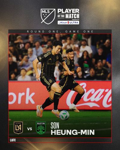 손흥민, PO 1라운드 1차전 '플레이어 오브 더 매치' 선정[MLS 엑스(X) 캡처. 재판매 및 DB 금지]