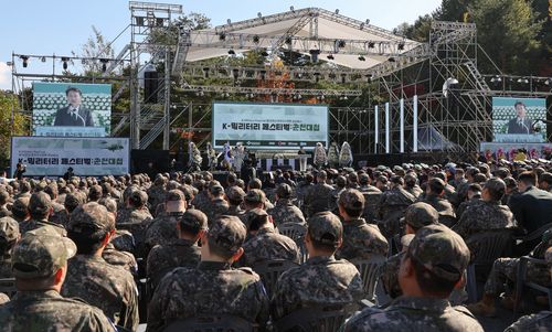 기념사 하는 김진태 강원특별자치도지사[강원특별자치도 제공. 재판매 및 DB 금지]