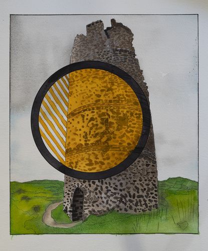 조르주 루스, '프랑스, 오베르뉴 2009'조르주 루스, '프랑스, 오베르뉴 2009', 수채화 드로잉, [공근혜갤러리 제공. 재판매 및 DB 금지]