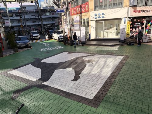 백제고분로7길 야구 그래픽[송파구 제공. 재판매 및 DB 금지]