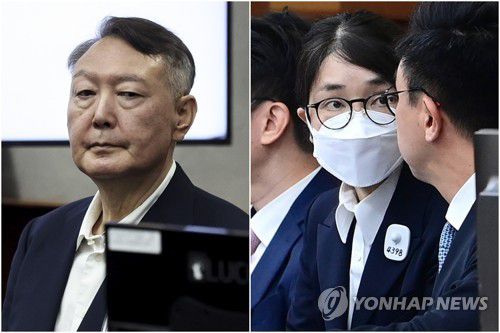 법정 출석한 윤석열·김건희[사진공동취재단 제공] 2025.9.26 2025.9.24