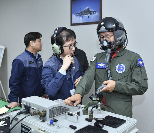 공군참모총장, 한국형전투기 KF-21 시험비행[공군 제공. 재판매 및 DB 금지]