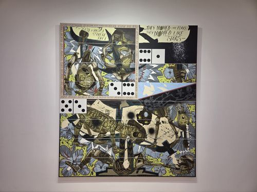 래리 피트먼 작 '카프리초스 #8'(서울=연합뉴스) 박의래 기자 = 서울 한남동 리만머핀 서울에서 열리고 있는 래리 피트먼 개인전에 전시된 '카프리초스 #8'. 2025.11.6. laecorp@yna.co.kr