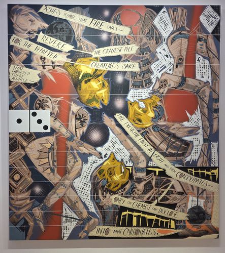 래리 피트먼 작 '카프리초스 #5'(서울=연합뉴스) 박의래 기자 = 서울 한남동 리만머핀 서울에서 열리고 있는 래리 피트먼 개인전에 전시된 '카프리초스 #5'. 2025.11.6. laecorp@yna.co.kr