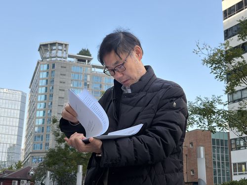 서민민생대책위원회(서민위) 김순환 사무총장[촬영 김채린 수습기자]