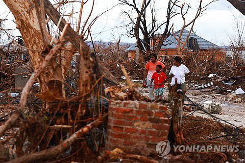허리케인 멜리사로 큰 피해를 본 자메이카의 모습[로이터=연합뉴스. 재판매 및 DB 금지]