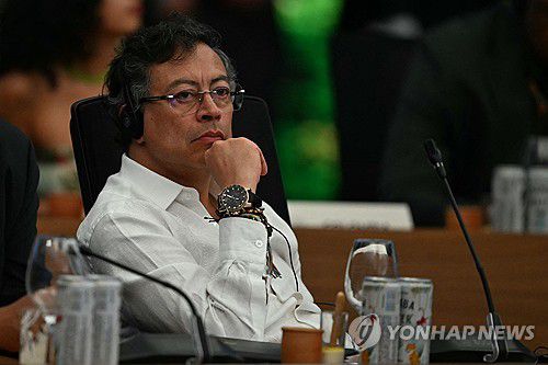 구스타보 베트로 콜롬비아 대통령[벨렝 AFP=연합뉴스. 재판매 및 DB 금지]