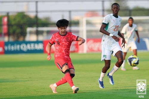 슈팅하는 김지성.[대한축구협회 제공. 재판매 및 DB 금지]