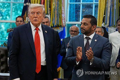 트럼프 미국 대통령과 파텔 FBI 국장[AP=연합뉴스 자료사진]