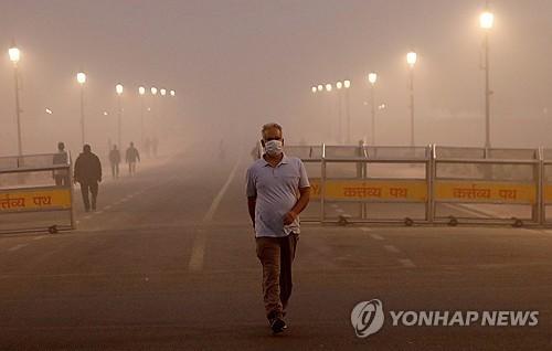 인도 미세먼지[연합뉴스 자료 사진]