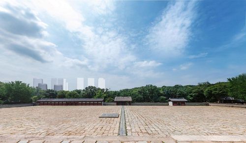 종묘 정전 상월대에서 바라본 세운지구종묘 정전 상월대에서 세운지구를 바라본 시뮬레이션(사업시행계획 인가 완료된 구역 포함) [서울시 제공. 재판매 및 DB 금지]