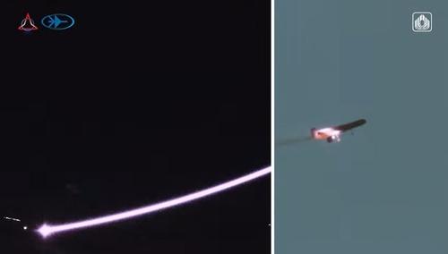 표적 요격에 성공한 아이언빔라파엘 홍보영상 캡처. 2025.11.19