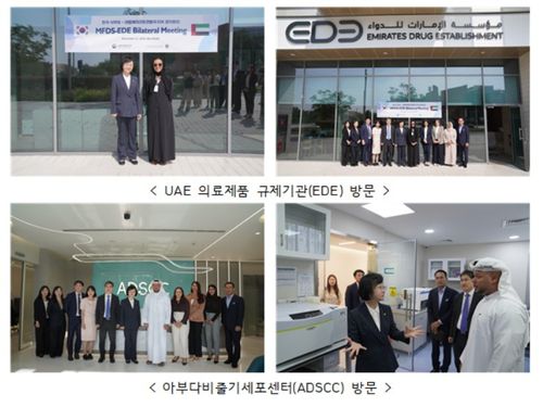UAE 의료제품 규제기관 등 방문 사진[식약처 제공. 재판매 및 DB 금지]