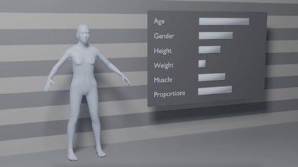 3D 바디 모델 애니를 적용해 어른과 아이의 형태를 3D로 재구성한 모습[네이버랩스 제공. 재판매 및 DB 금지]