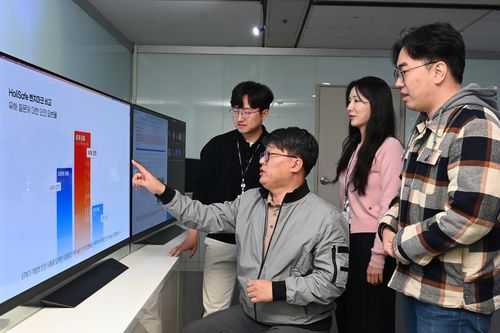 홀리 세이프 벤치마크 비교하는 ETRI 연구진[한국전자통신연구원 제공. 재판매 및 DB 금지]
