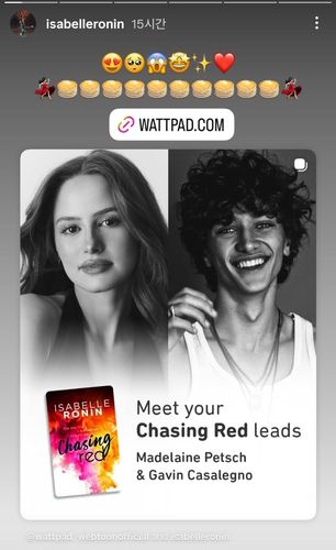 미국 웹소설 '체이싱 레드' 원작 할리우드 영화 내년 제작[작가 SNS 갈무리. 재판매 및 DB 금지]