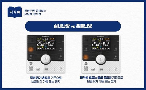 실내난방 VS 온돌난방[경동나비엔 공식 SNS 갈무리. 재판매 및 DB 금지]