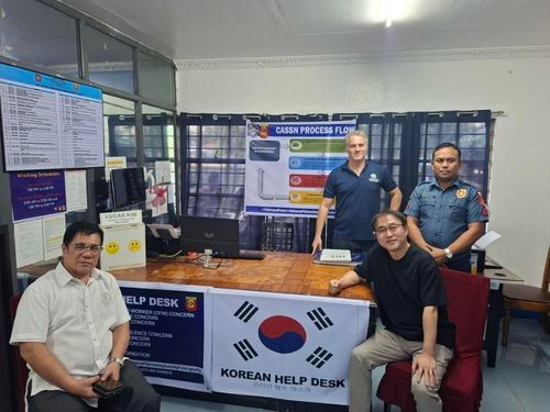 필리핀 앙헬레스 경찰 내 한국인 대상 범죄 전담반인 '코리안 헬프 데스크'[주필리핀 한국대사관 제공. 재판매 및 DB 금지]