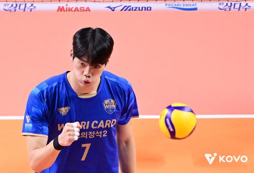 우리카드의 미들블로커 이상현[한국배구연맹 제공. 재판매 및 DB 금지]