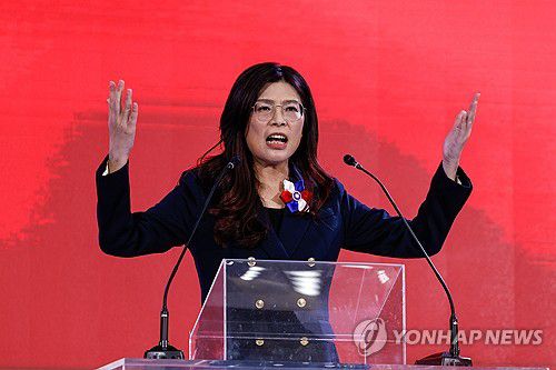 정리원 대만 국민당 대표[EPA=연합뉴스 자료사진]