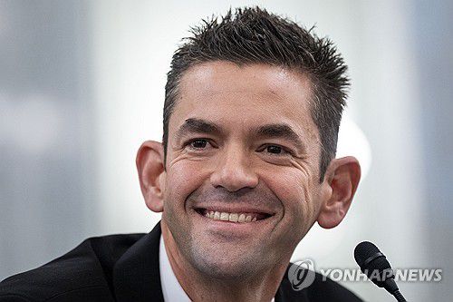 재러드 아이작먼 미항공우주국(NASA) 국장 지명자가 지난 3일 미국 상원 인사청문회에서 발언하고 있다.[UPI 연합뉴스 자료사진]