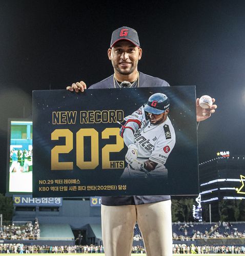 롯데와 3년째 동행하는 외야수 빅터 레이예스[롯데 자이언츠 제공. 재판매 및 DB 금지]