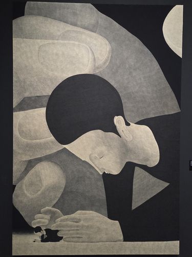 무나씨 작 '나는나와나의나를'(서울=연합뉴스) 박의래 기자 = 11일 서울 강서구 마곡동 스페이스K 서울에서 열리는 무나씨의 개인전 '우리가 지워지는 계절에'에 전시된 '나는나와나의나를'. 2025.12.11. laecorp@yna.co.kr